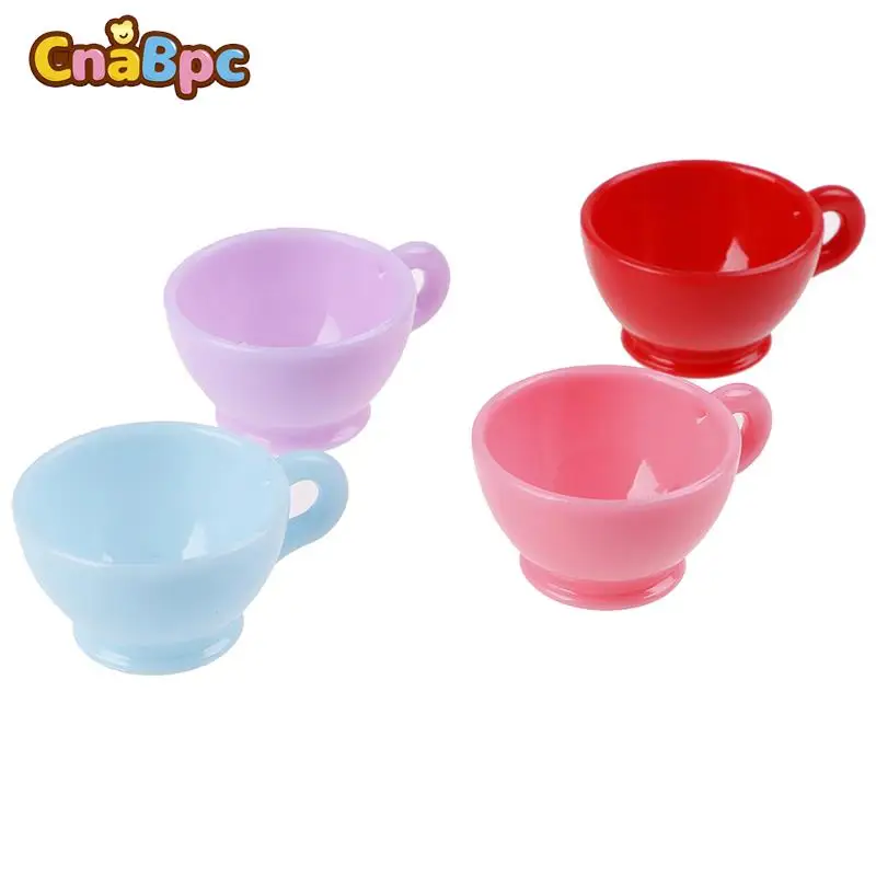 Kawaii Cup For Miniature Dollhouse Coffee Cup Kitchen Room Food Drink Home Tableware Decors Random Color