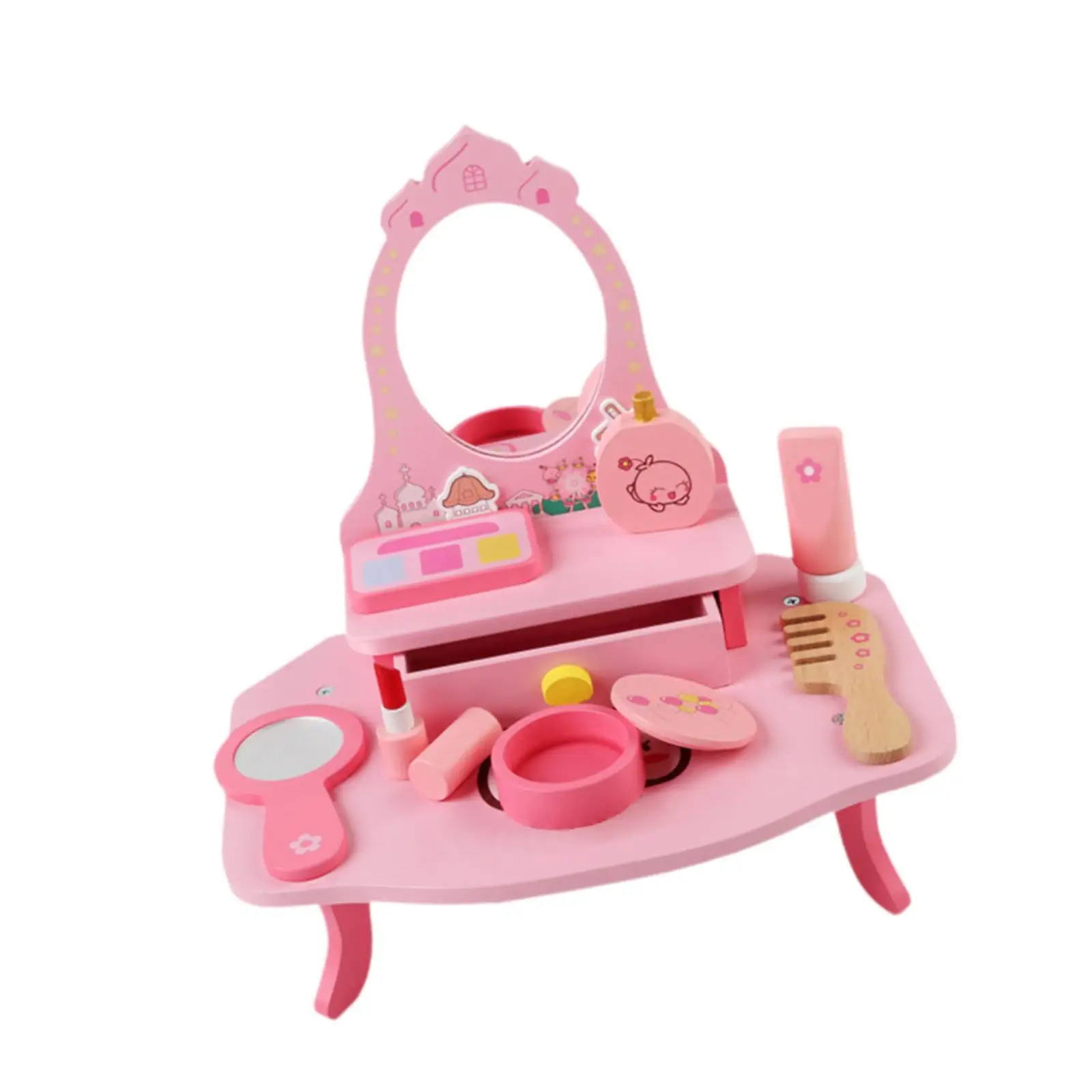 Kit per il trucco per bambini Simulazione Giocattoli educativi Giocattolo di bellezza Ragazze Finta set di trucco per ragazze Bambini Bambini Piccoli Regali di compleanno