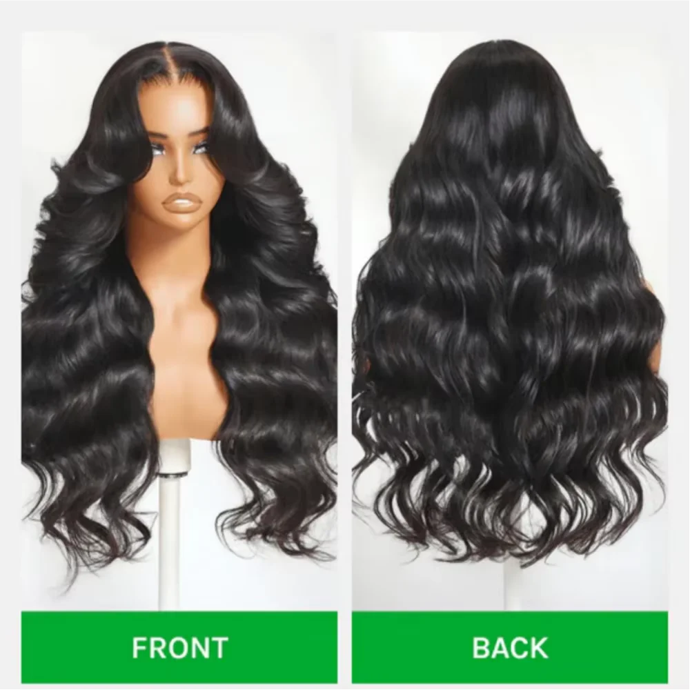

40 42 Inch 250% Wear And Go Glueless Wigs Body Wave Human Hair Wigs Fine Handiwork Natural Baby Hair, Fluffy Elastic Texture, Tangle Resistant Ideal For Daily & Formal Occasions For Women