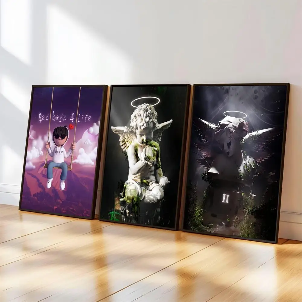 J-Junior H Sad boyz 4 life II لوحة الخط الفنية المقاومة للماء ورق مقهى بار قماش المواد لا يمكن لصقها بدون إطار #1