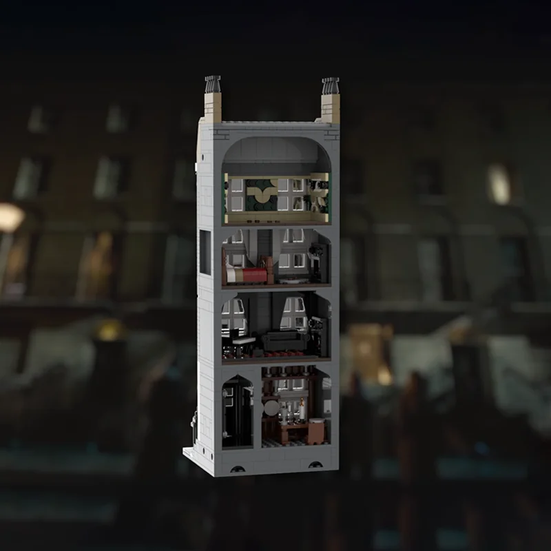 1009 pièces MOC Creative Street View maisons de luxe modèle modulaire Architecture bloc de construction bricolage éducation assemblage enfants jouets cadeaux