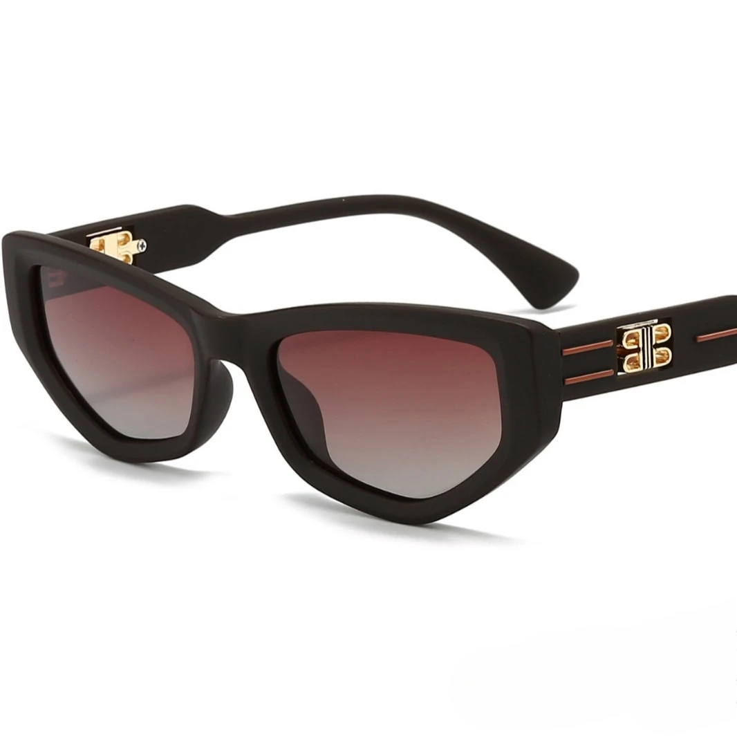 

2025 New Polarized Sunglasses Fashion Show Small Triangle Frame UV400 Protection Advanced Anti-Glare Explosion Sunscreen Glasses