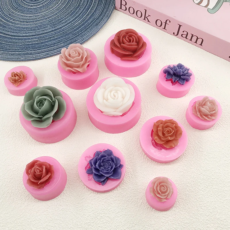

1Pc 3D Beautiful Roses Silicone Mold DIY Chocolate Cake Fondant Wedding Cake Baking Mould Flowers Soap Decorating Tool