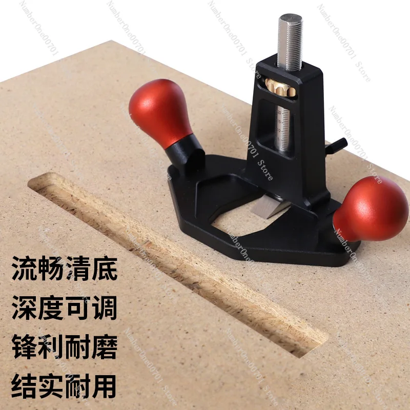 Cleaning Plane, Groove & Shoulder Rabbet Plane, Single Line Right Angle Hand Plane,  Woodworking Groove Carving Hand Tool