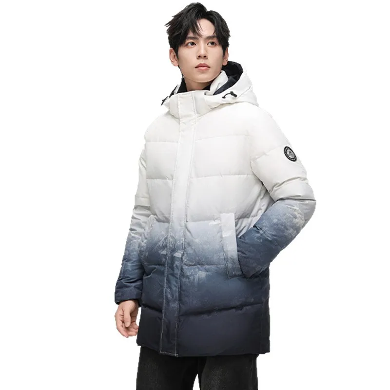 الرجال الشتاء أسفل معاطف السترة سترة الملابس الدافئة مقنعين سترة منفوخة العلامة التجارية الفاخرة الحشو سميكة قصيرة وسادة مبطنة HWY288
