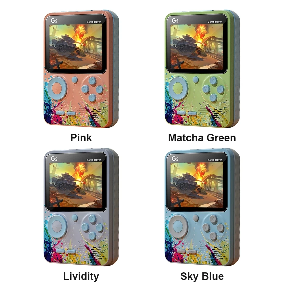 NEU G5 Integrierte 500-Spiele Mini-Retro-Video-Gaming-Konsole Handheld tragbare 3,0-Zoll-Konsole für klassische Taschenspiele