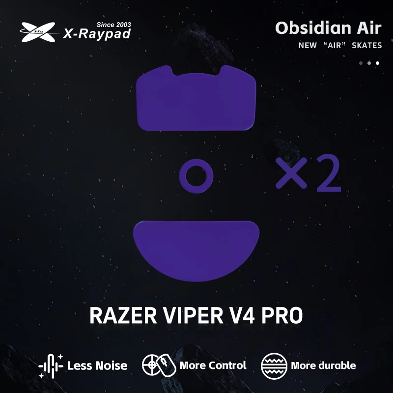 X-Raypad Viper V4 PRO Mouse Skates – Quiet & Control