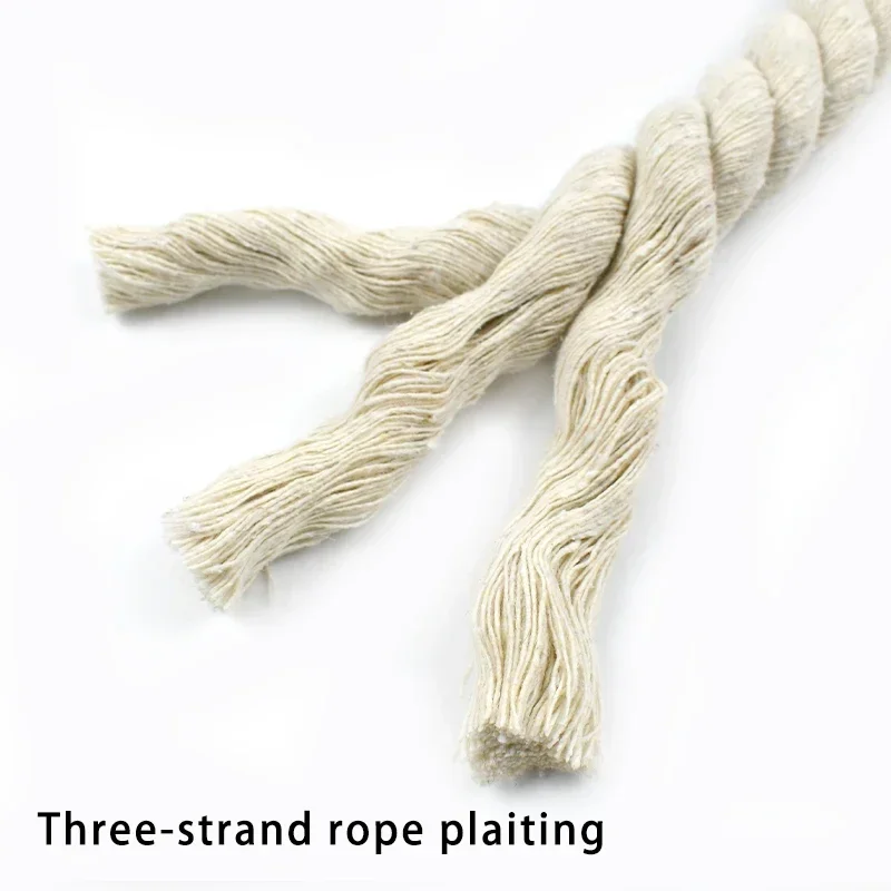 5m 5-20mm tecelagem saco de corda de algodão trança decorativa macrame cabo três fios cordas torcidas cadarço colhedores acessórios de costura