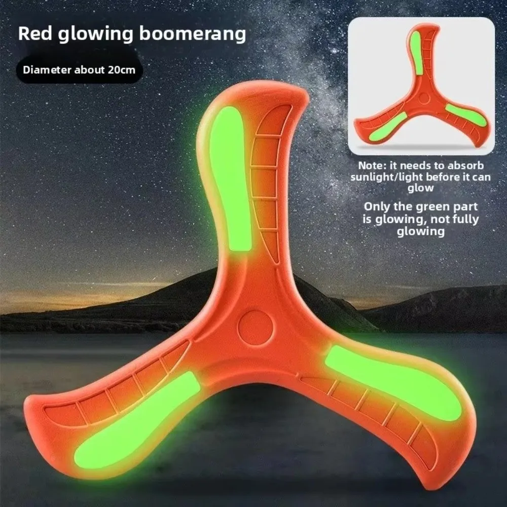 Boomerang lumineux EVA souple interactif, Spinner de retour à 360 degrés pour enfants, jouet de fusée volante, jouets de sport de plein air