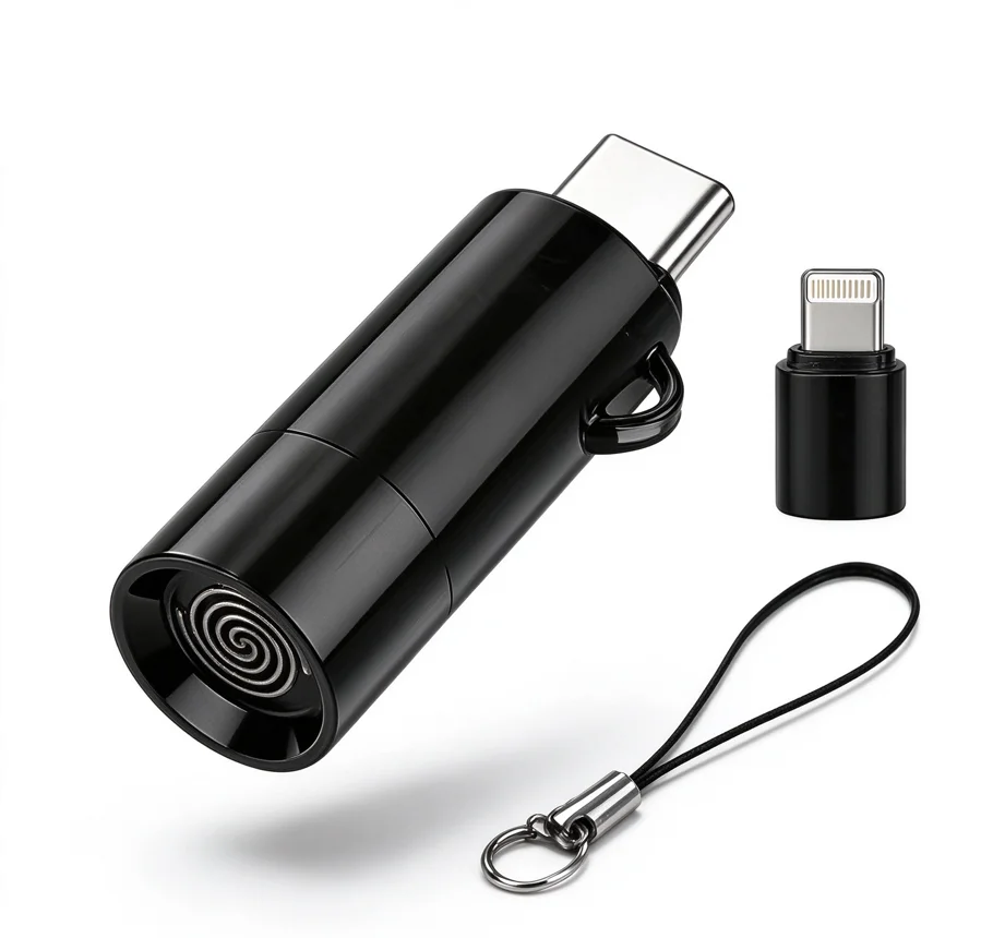 Outdoor portable flameless lighter Windproof tungsten filament igniter is suitable for iPhone and Android mobile phones. car.