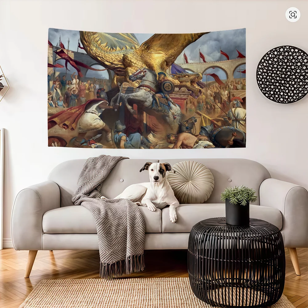 Rock Band Trivium In the Court of the Dragon flag Decoration Art Picnic Party Home Hanging Camping Outdoor Party Banner