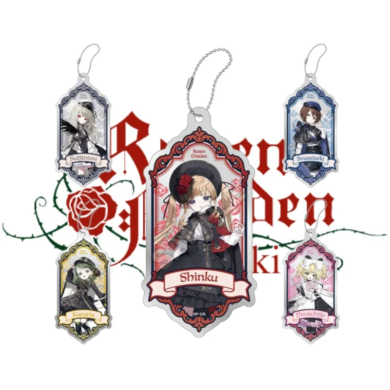 

Rozen Maiden Anime Acrylic Pendant Keychains Shinku Suigintou Kanaria Suiseiseki Souseiseki Cartoon Toys pendant Gifts 6cm