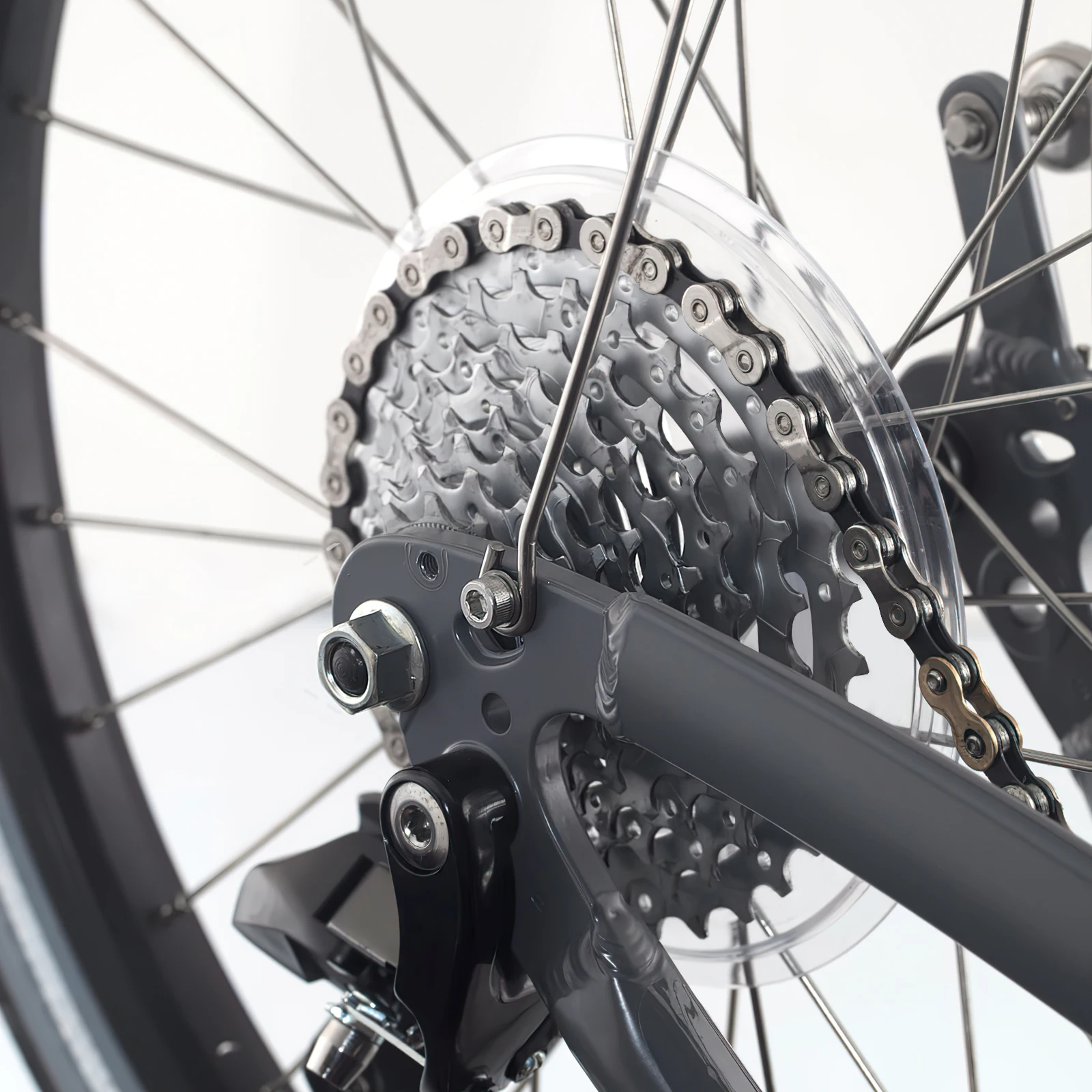 

5Pcs Bike Chain Guard Clear Plastic Flywheels Protection Cover Mountain Bike Spoke Cover Rear Hub Protector Bikes Chain Guard