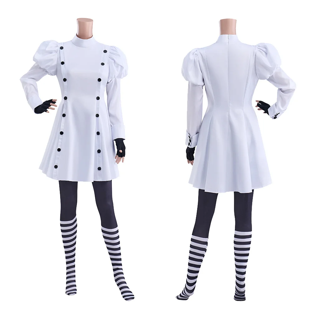 

Mad Scientist Cosplay Dress Set Adult Women Scientific Monster Laboratory Researchers White Coat With Pants Halloween Costume