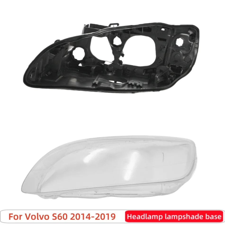 For Volvo S60 2014 2015 2016 2017 2018 2019 Car Gadgets Base Head Lamp Shell Headlight Back Housing Holder Front Headlamp Cover