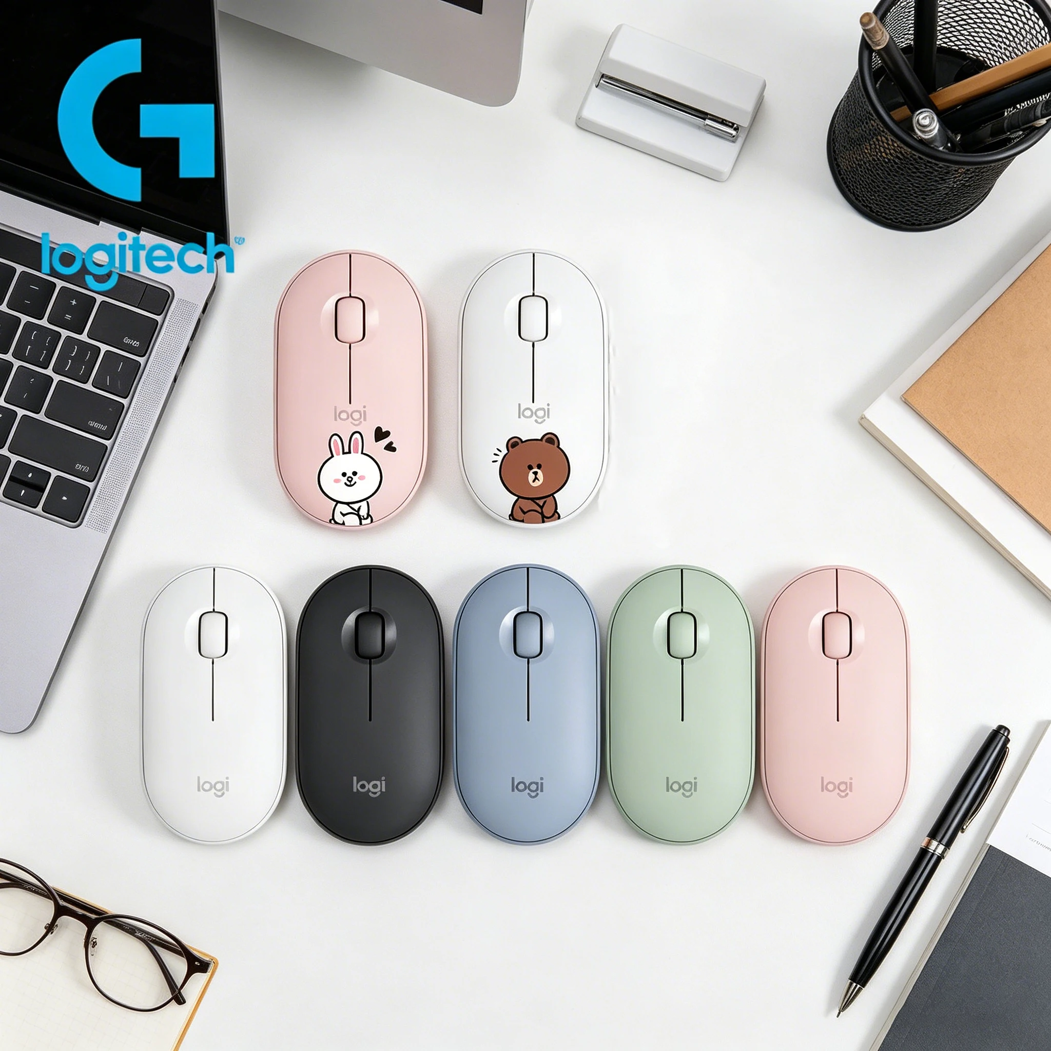 

Logitech M350 pebble wireless silent Bluetooth mouse tablet dual-mode silent lightweight mouse G102/G203/G402 gaming wired mouse