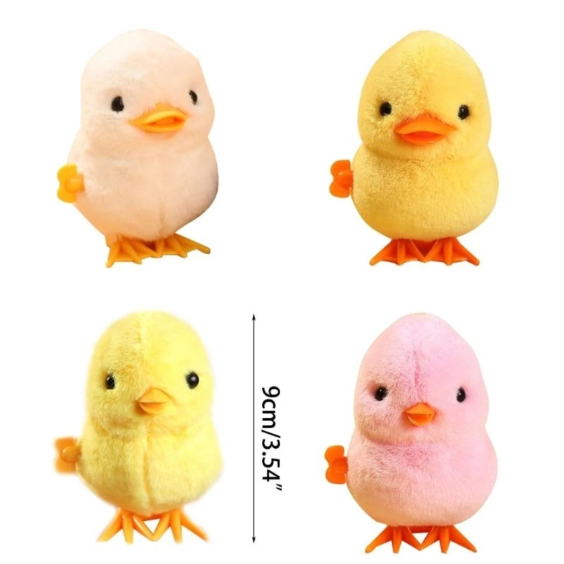 Brinquedo corda para crianças andando animal saltando frango pato relógio brinquedo presente aniversário festa favor sacos