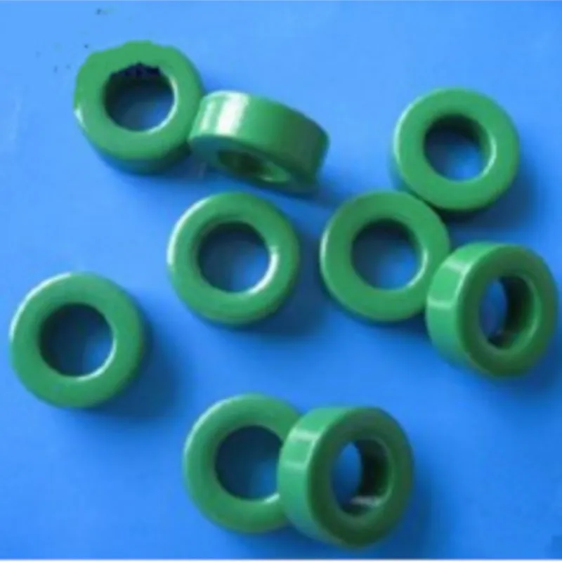 10 pcs Manganese Zinc High Conductivity Green Color Ferrite Spraying Magnetic Ring 22*10 * 13mm Anti-Interference Magnetic Core