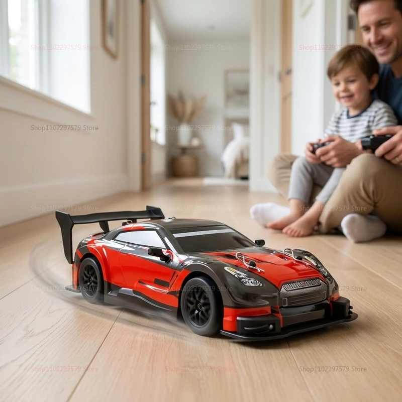 4WD Remote Control Drift Racing Car 1:24 Scale 20KM/H High Speed 2.4G Dual Mode RC Vehicle Durable Body Hobby Toys Gift For Boys view 6