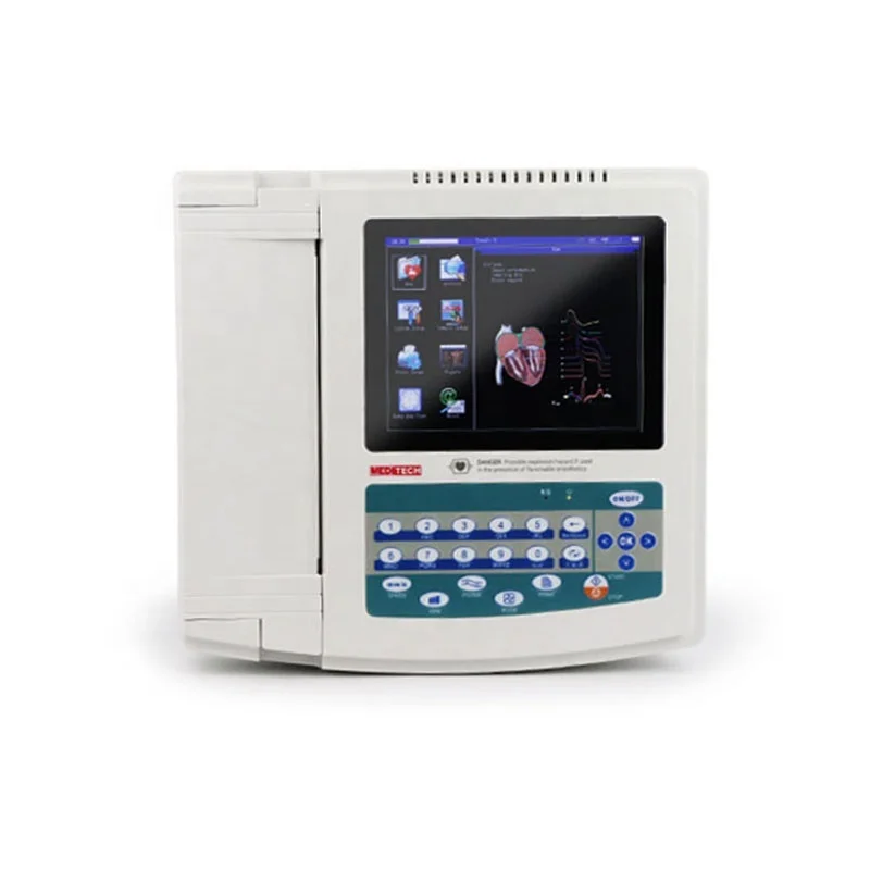 

12 Channel ECG machine/Touch Screen ECG and data transfer by Software PC ECG