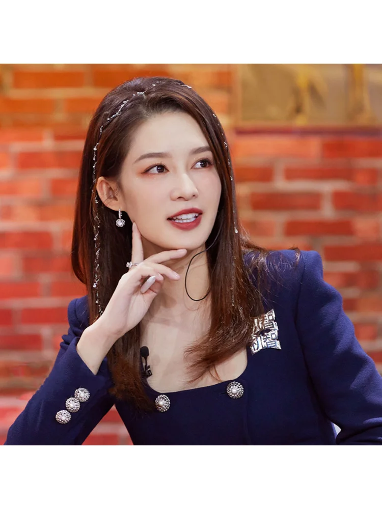 Épingle à cheveux élégante pour les femmes cheveux longs côté ChainPonytailDecoration