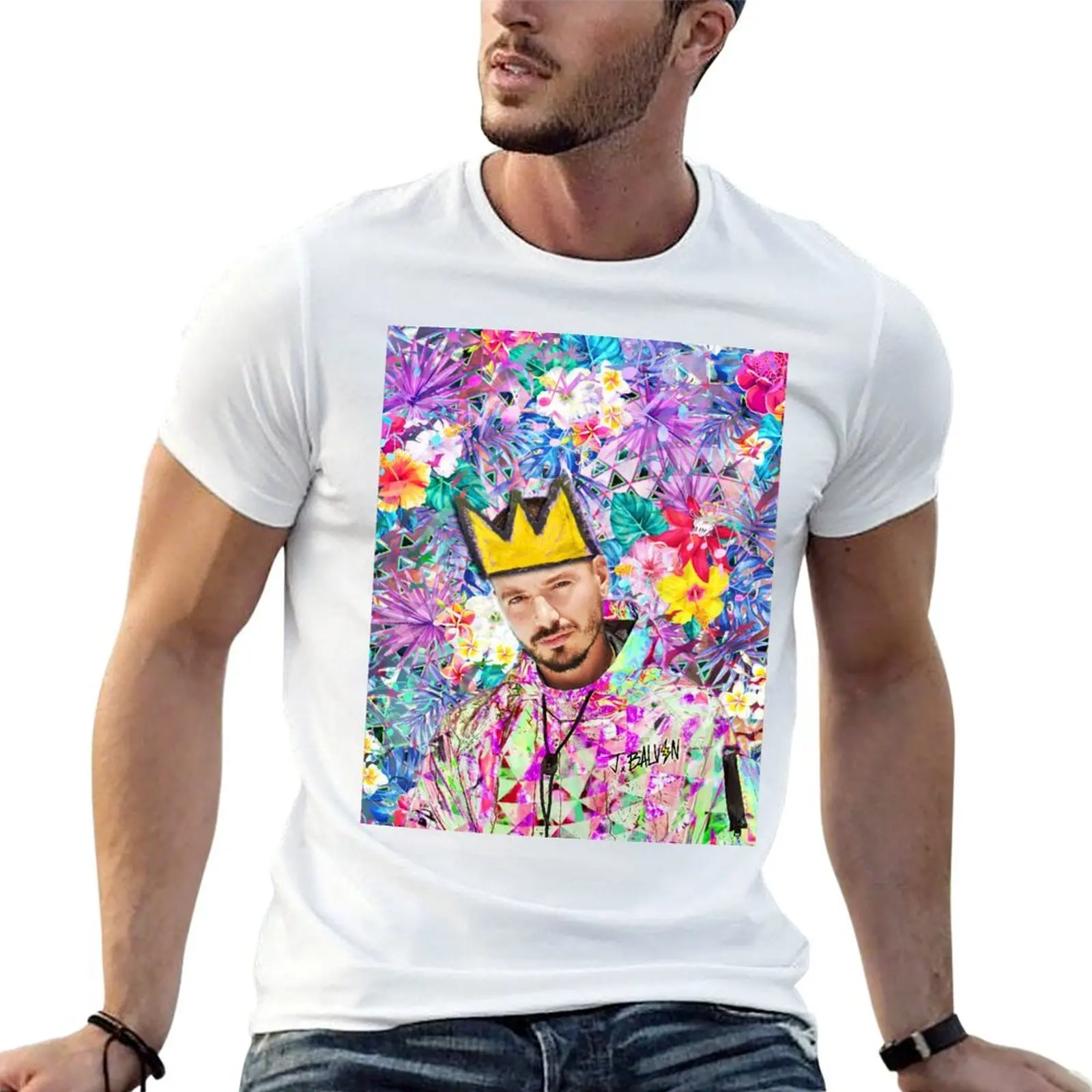 J Balvin Portrait artwork T-Shirt Funny t-shirts animal prinfor boys funny t shirts men
