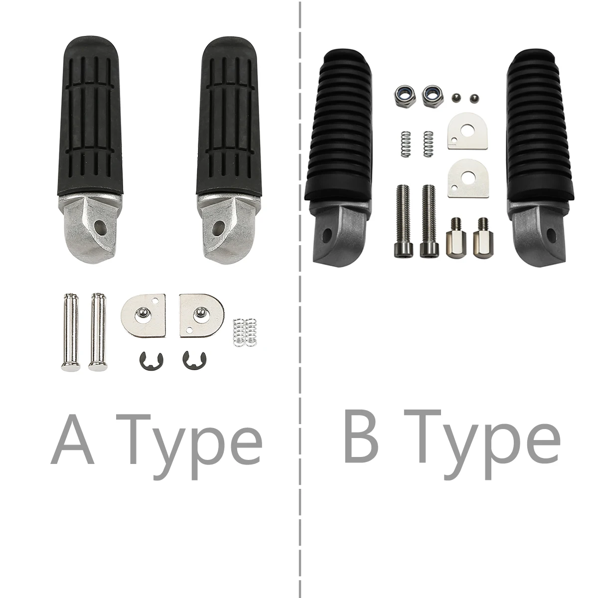 Passenger Footrest Foot Pegs For Yamaha FJR1300 FZ400 FZ6R XJR400 XJR1200 XJR1300 XJ6 FZ6N Motorcycle Rear Pedals