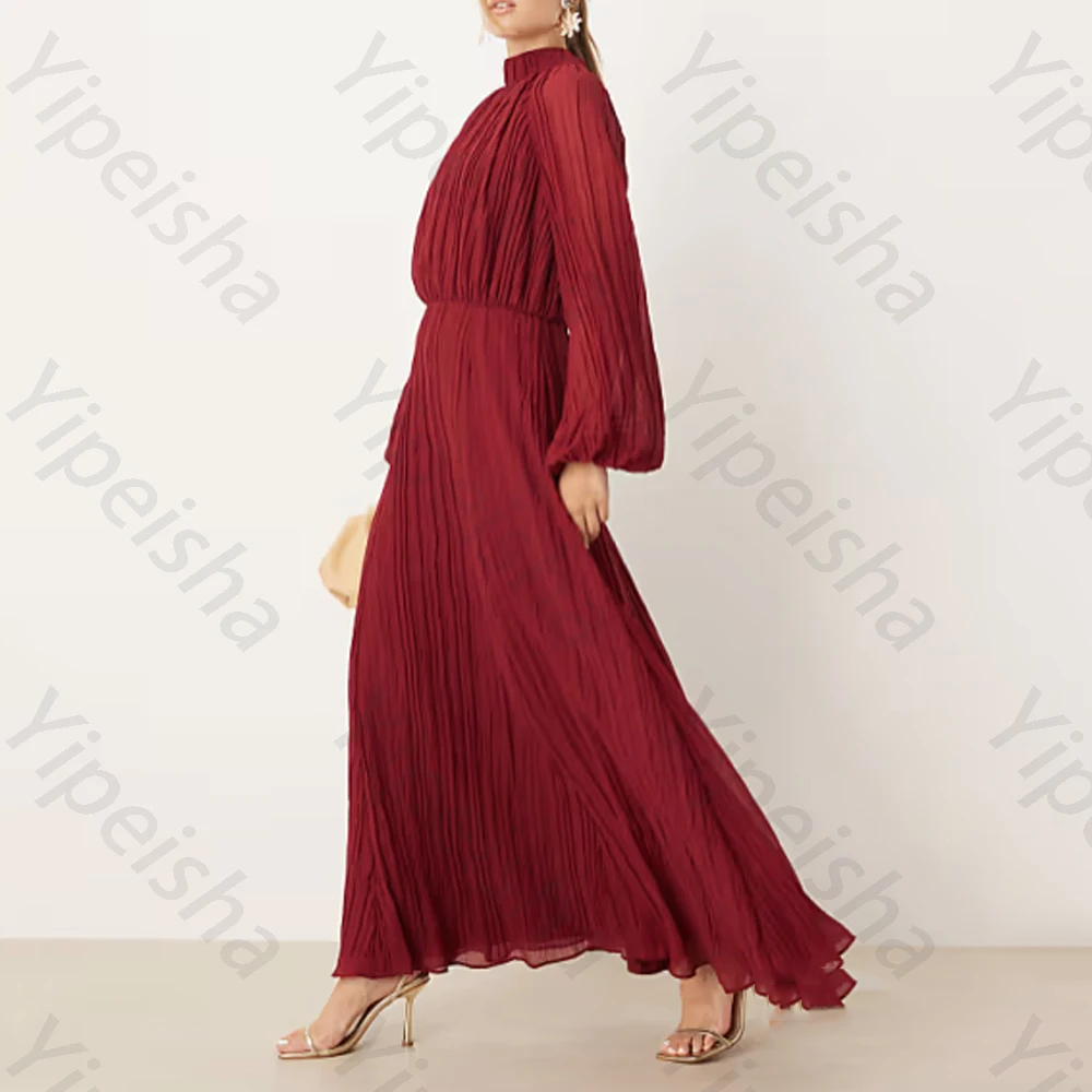 Elegante Oansatz Falten Abendkleider Sexy Lange Ärmel Promi Kleid Exquisite Hohe Qualität Prom Party Kleider Frauen Angepasst