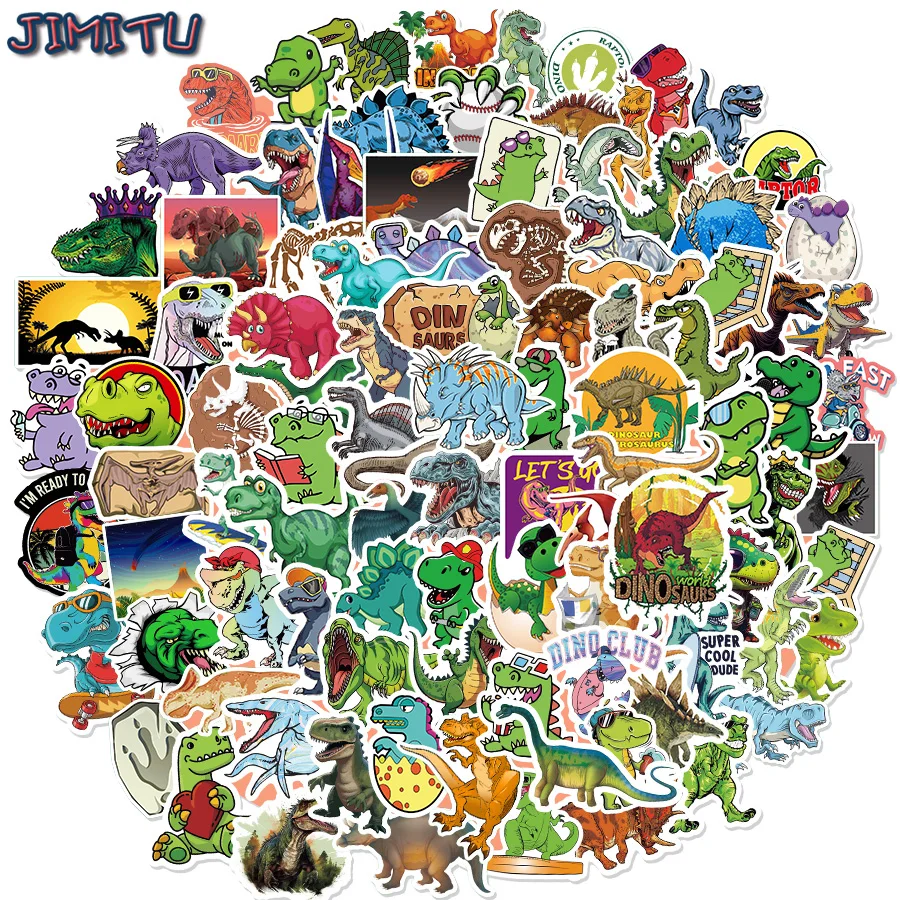 

50/75/150 Pcs Cute Funny Dinosaur Stickers Dinosaur Park Theme Animal Stickers Children's Gifts Kettle Computer Stickers