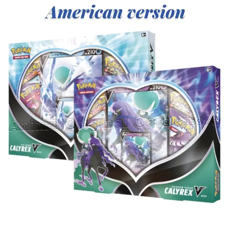 American Version Genuine Pokémon  English Card Black and White Horse V Large Card Collection Box Children's Toy Gift