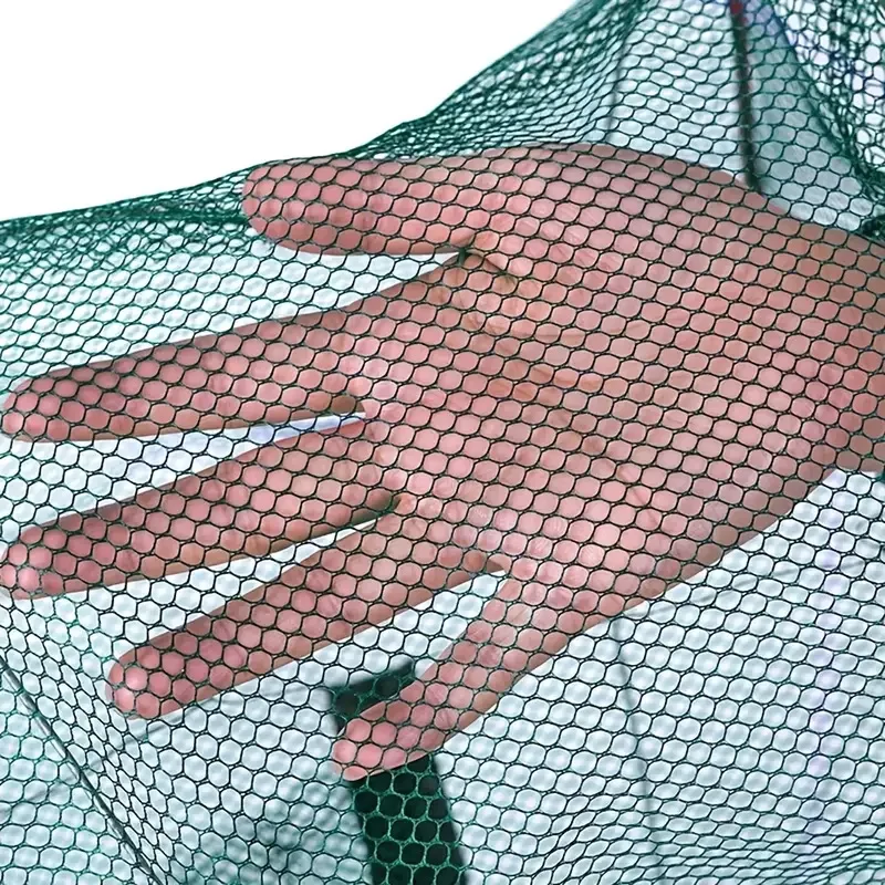 Cage à poisson pliable en filet moulé, pour crabe, crevettes et écrevisses, matériel de pêche parfait pour les amateurs de plein air, 1 pièce