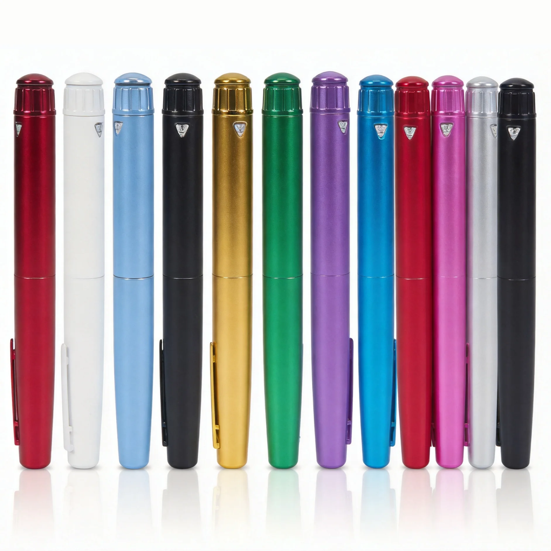60IU Metal Reusable Peptide Insulin Injection Pen, Precise Adjustable Dosing Injector, Comfort Grip