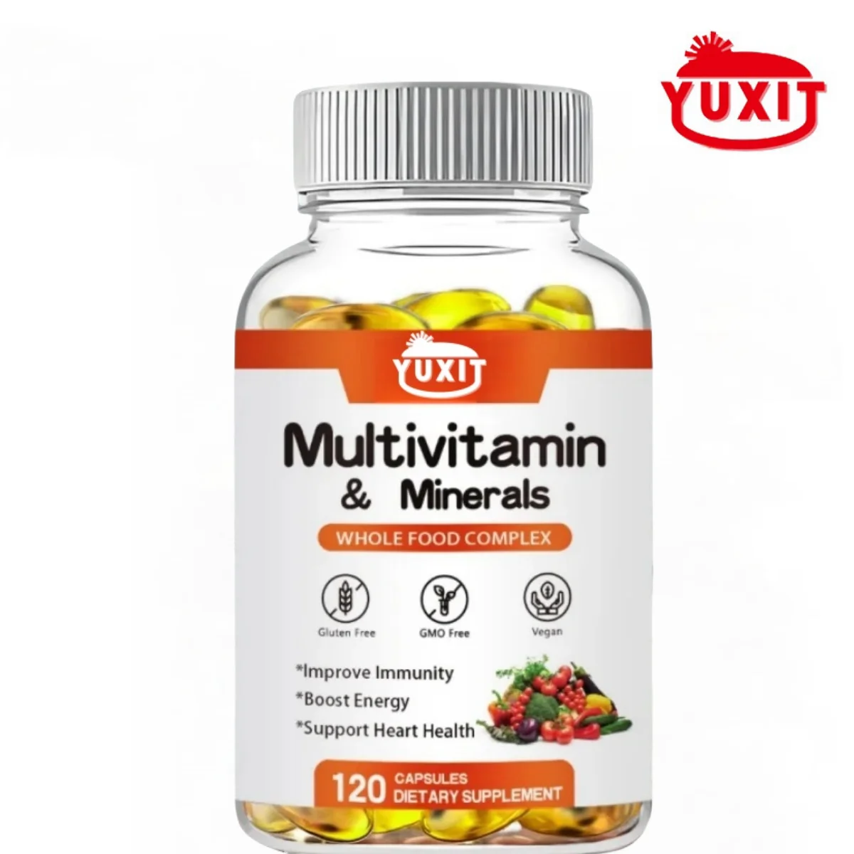 

YUXIT Multivitamin Capsules Comprehensive Vitamins Minerals for Overall Energy Boost