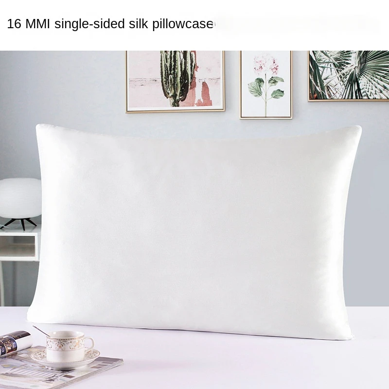 

16 Mm Single Sided Silk Pillow Case Invisible Zipper 100% Silk Pillow Case Funda Almohada