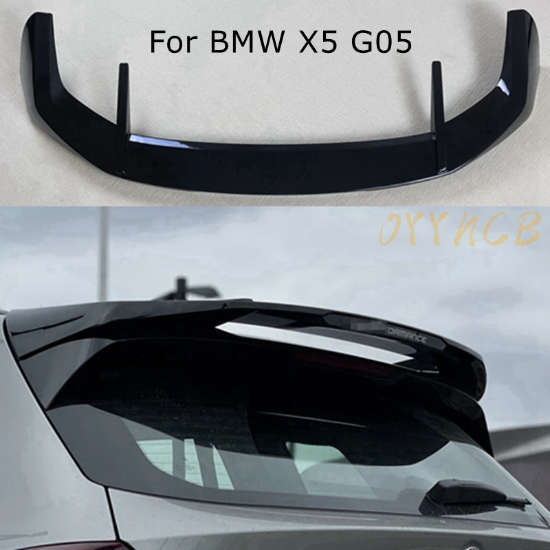 For BMW X5 G05 High Quality Carbon Fiber/ Gloss Black Rear Roof Spoiler Wing 2019 -2023