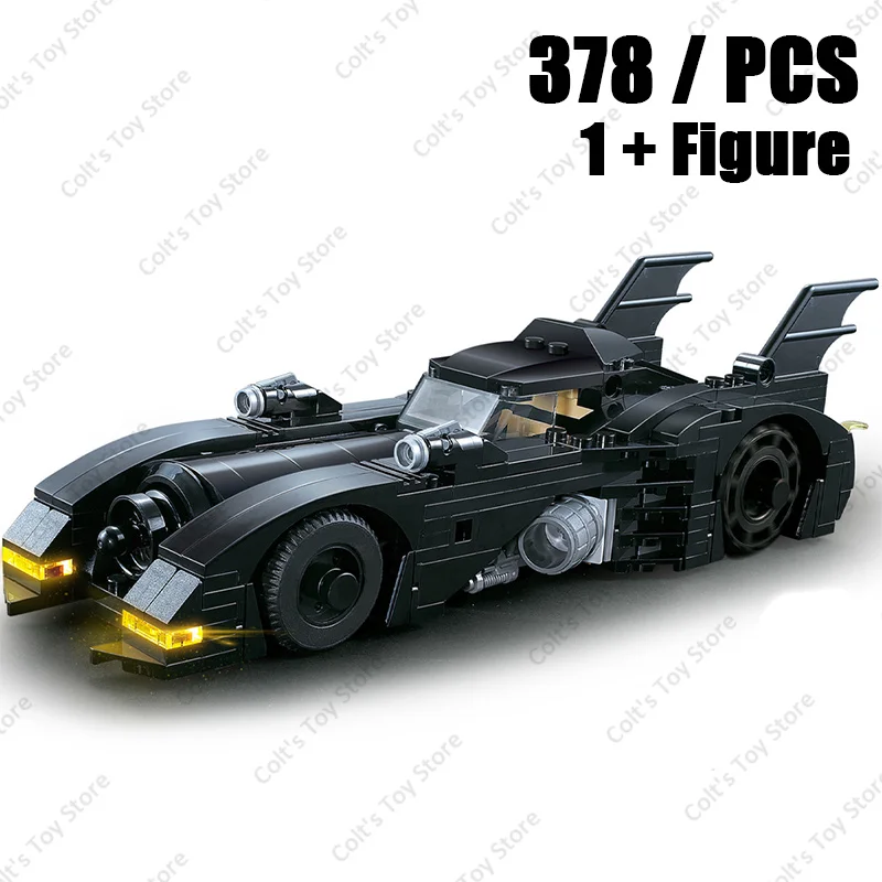 Superhero The Dark Knight VS Joker Building Blocks City Speed Champion Racing Classic Supercar Model Bricks Toys For Kids Gifts