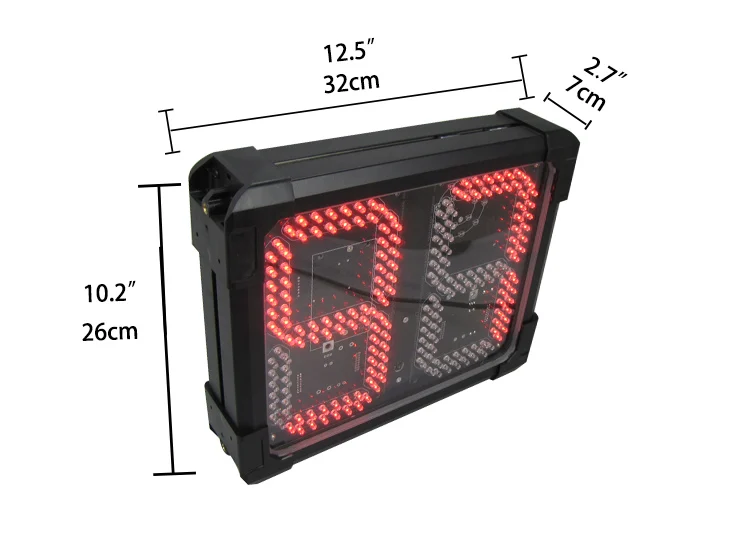 LED Count Up Countdown Counter, Electronic Display, Waterproof, 24S Seconds, Basketball Shot Clock, 8 Inch, 2 Digits