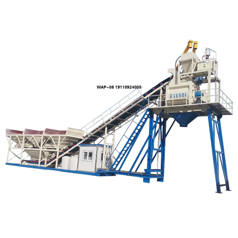 Motorized Cement Batching Mixing Plant Concrete Mixer Machine with Competitive