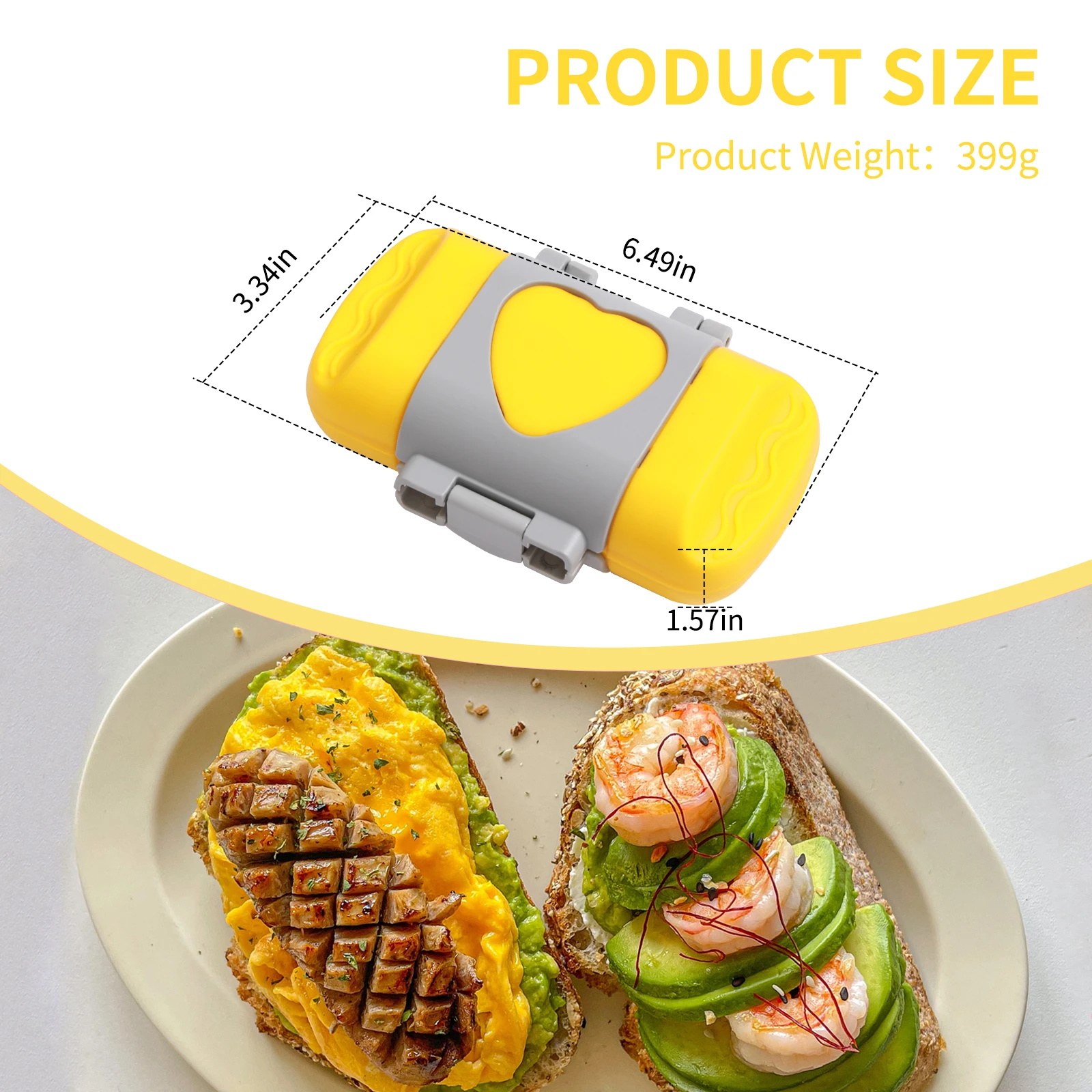 آلة الإفطار ساندويتش الميكروويف، تصميم مدمج، يمكن أن تصنع السندويشات، نخب الإفطار، الكلاب الساخنة - بما في ذلك كتب الوصفات #2