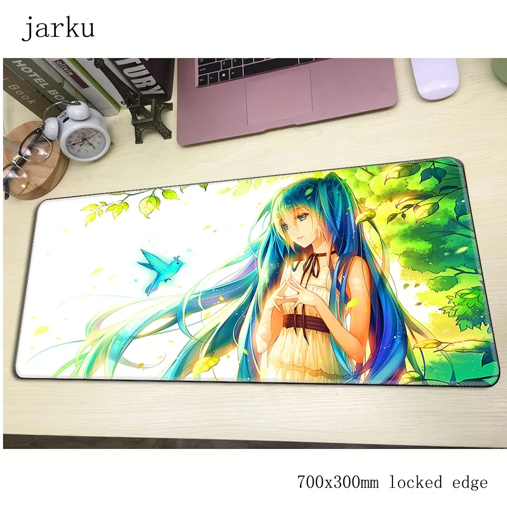 

Коврик для мыши miku геймер 700x300X3 мм игровой коврик для мыши большие рождественские подарки аксессуары для ноутбуков коврик для ноутбука эргономичный коврик для мыши