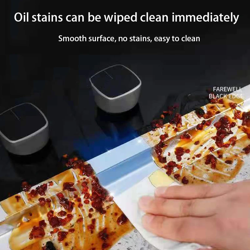 Aluminum foil tape, heat-resistant, kitchen oil resistant, easy to wipe, waterproof adhesive, stove gap anti mold adhesive view 4