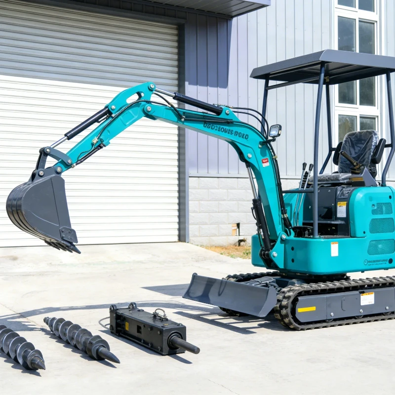 

Mini Excavator 1.7 ton Customized Free Shipping Multi-function Kubota Engine Digger Small Crawler Farm Excavators Home