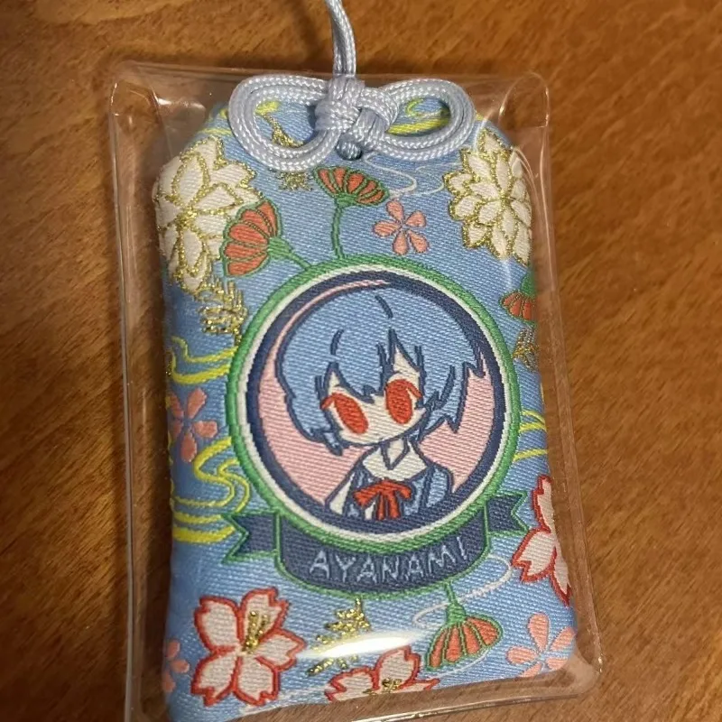 EVA Neon Genesis Evangelion Rei Ayanami Amulet Cartoon Embroidered Sachet Pendant, 2D Anime Game Fan Amulet Accessory Gift - view 6
