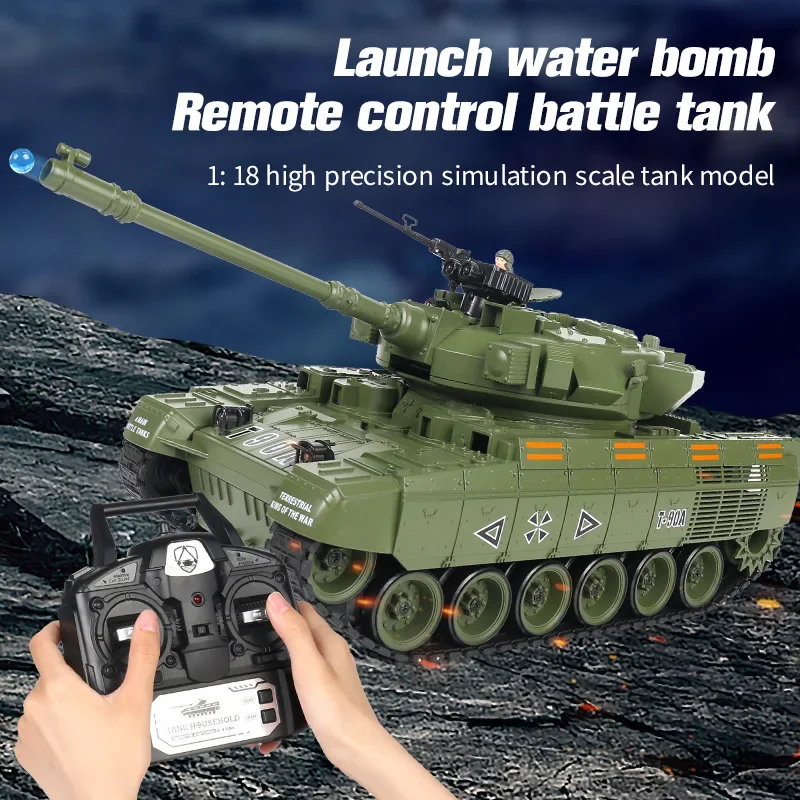 RC 탱크 군사 전쟁 전투 T90A T-14ARemote 제어 전자 생일 장난감 자동차, 남아용 전술 모델 선물 RC 자동차