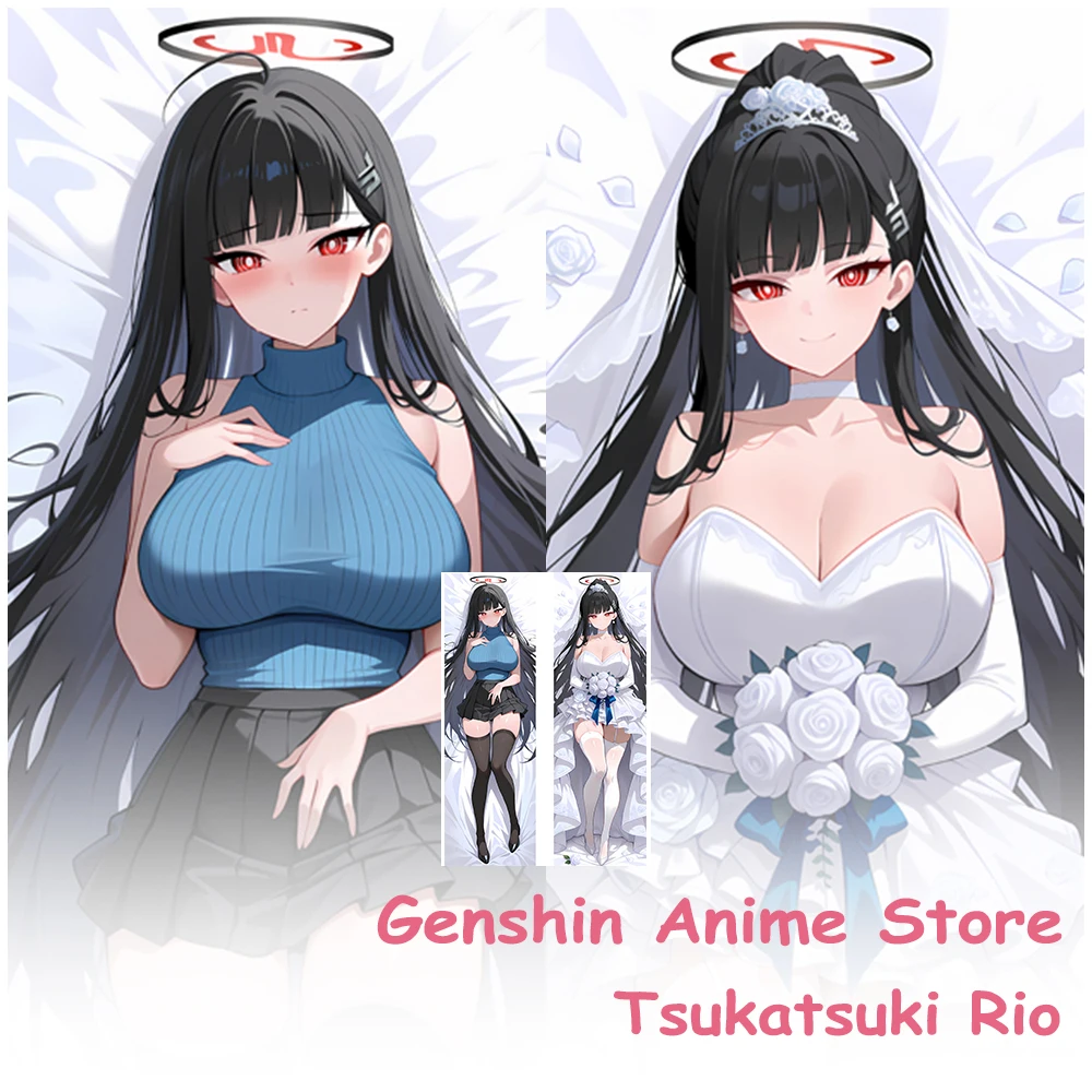 

Синий архив Tsukatsuki Rio, чехол для всего тела Dakimakura, наволочка в натуральную величину, отаку, чехол для подушки для сна, обнимающий реквизит для косплея