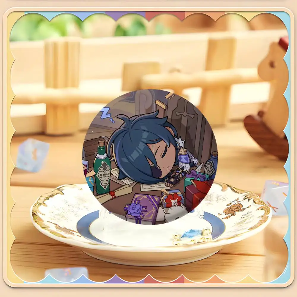 

Kaeya Cute Cute Genshin Game Custom Creative Round Brooch Badge Jewelry Gifts For Friends Clothes Hat Backpack Enamel Pins