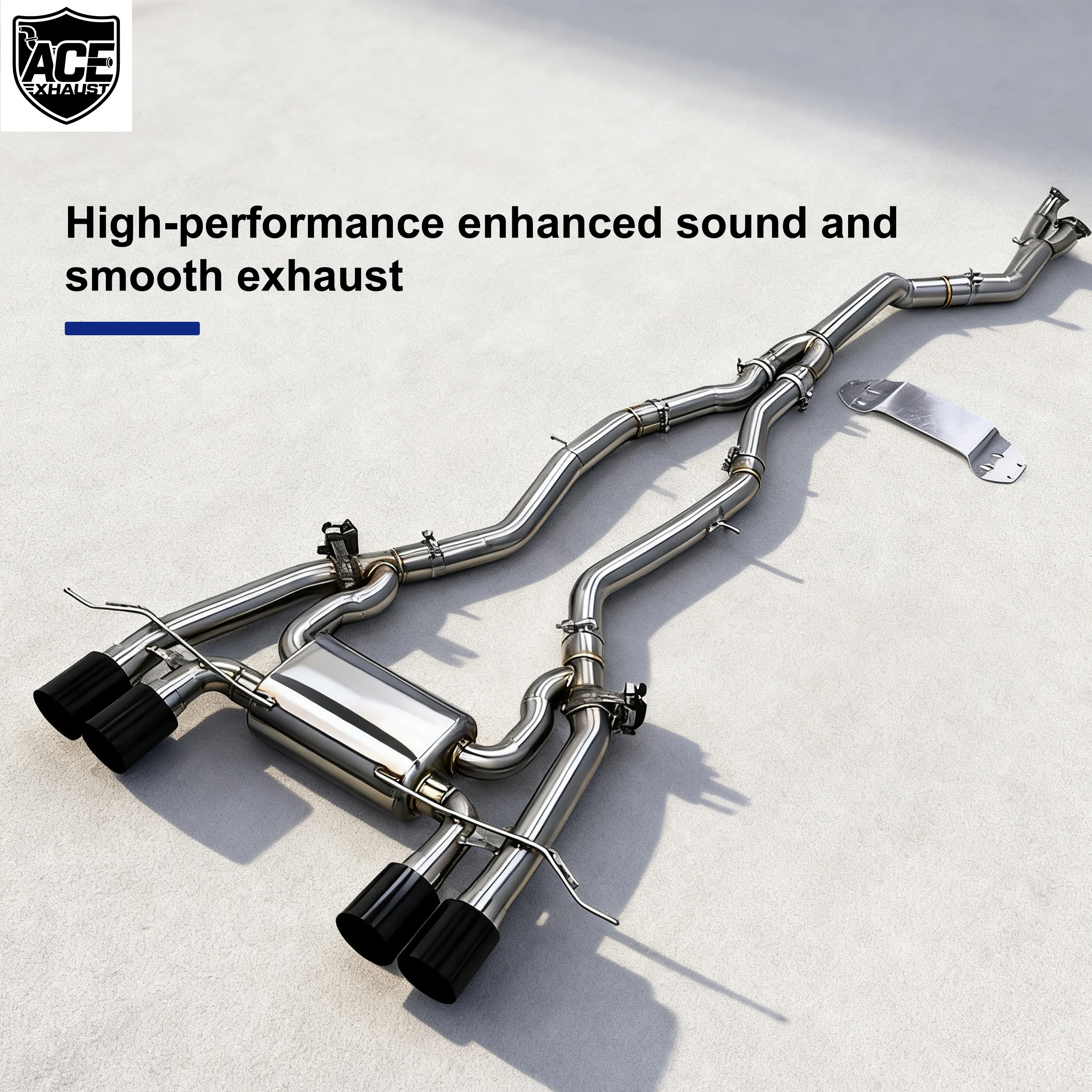 ACE Single Catback für BMW M3 G80 M4 G82 M2 G87 S58 3.0T Valvetronic Auspuffrohr Schalldämpfer Auspuffanlage mit Fernbedienung – Detail 5