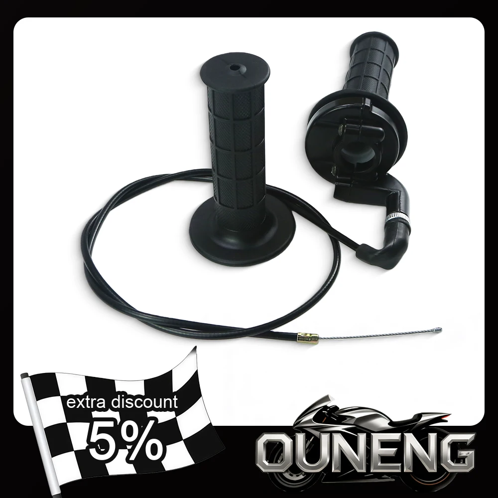 

For ATV Dirt Quad Pit Bike 125 150 250CC 7/8" Twist Throttle Accelerator Handle Grips Cable Set Twist Throttle Handle Grip Cable
