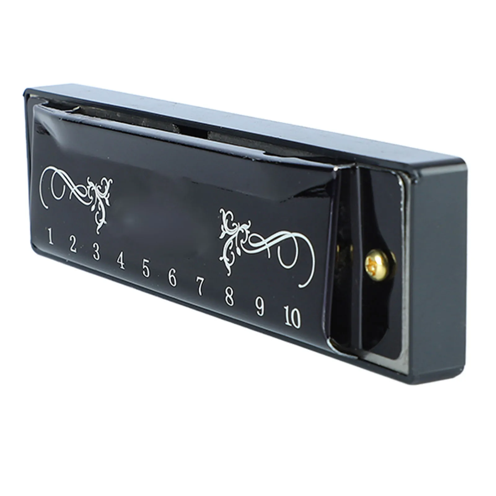 

Harmonica 10 Hole 20 Tune C Key Mouth with Case Black for Kid Beginner Aluminium Stainless Steel 1 Piece Storage Case