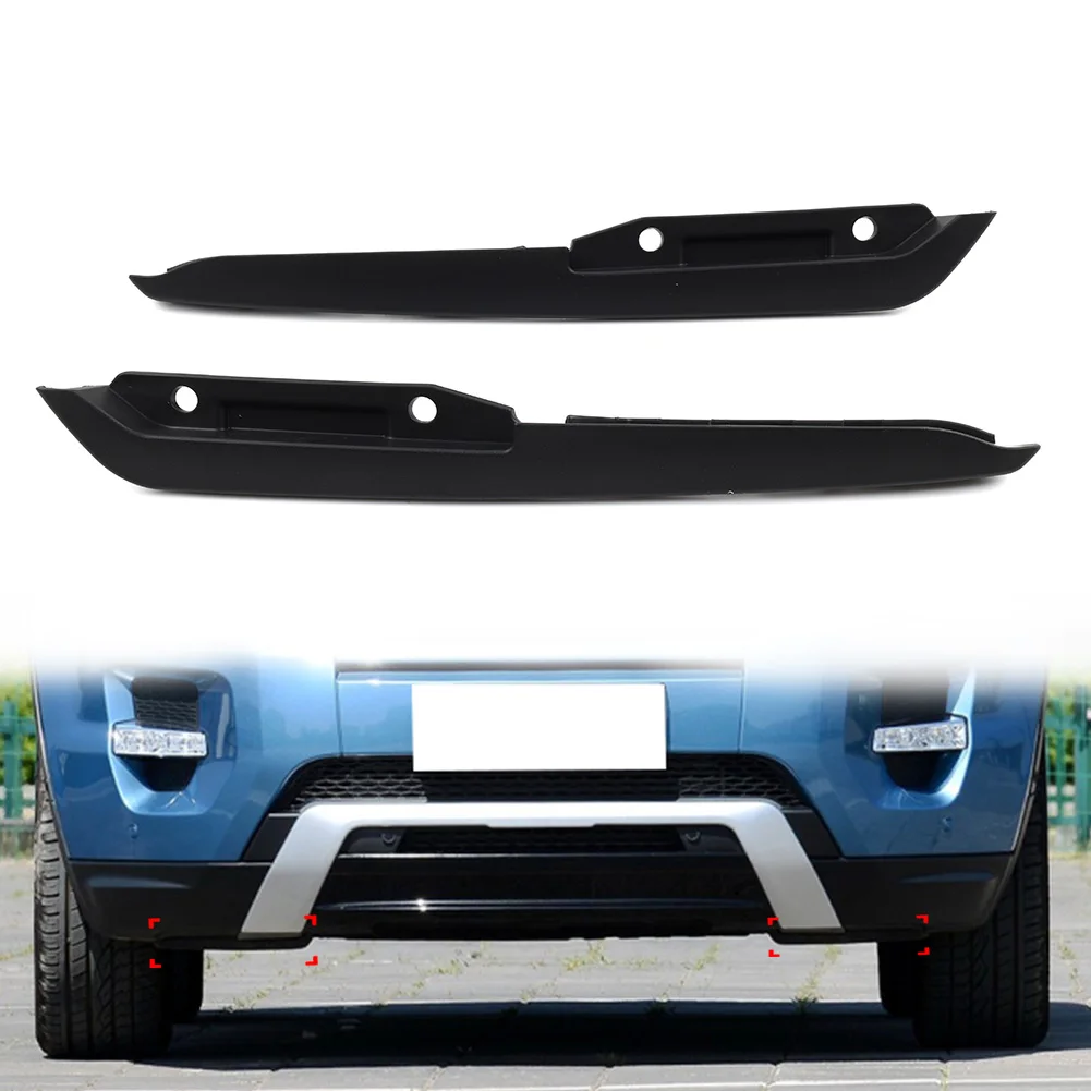 2PCS Car Front Bumper Lower Air Deflector Trim Accessories For Land Rover Range Rover Evoque 2011 2012 2013 2014 2015